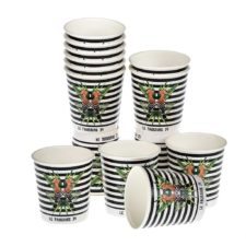 Gobelet en carton personnalisée, Custom printed paper cups, Kubki papierowe z nadrukiem indywidualnym, Pappbecher mit individuell bedruckt, Pappersmuggar med eden tryck.