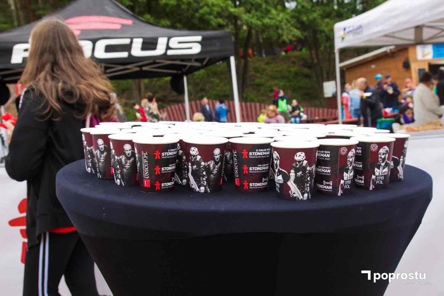 Gobelets en carton Unicup au triathlon Stoneman